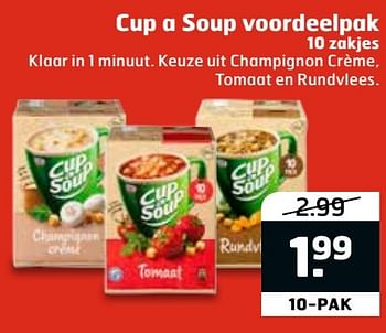 Aanbiedingen Cup a soup voordeelpak - Cup a Soup - Geldig van 27/12/2016 tot 01/01/2017 bij Trekpleister