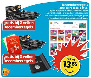 Aanbiedingen Decemberzegels - Huismerk - Trekpleister - Geldig van 27/12/2016 tot 01/01/2017 bij Trekpleister