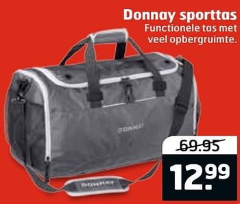 Aanbiedingen Donnay sporttas - Donnay - Geldig van 27/12/2016 tot 01/01/2017 bij Trekpleister