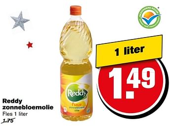 Aanbiedingen Reddy zonnebloemolie - Reddy - Geldig van 27/12/2016 tot 03/01/2017 bij Hoogvliet