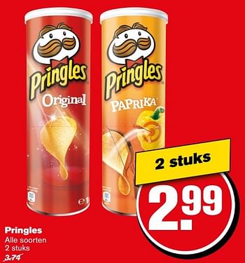 Aanbiedingen Pringles - Pringles - Geldig van 27/12/2016 tot 03/01/2017 bij Hoogvliet