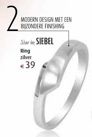 Aanbiedingen Ring - Huismerk - Siebel Juweliers - Geldig van 12/12/2016 tot 05/01/2017 bij Siebel Juweliers