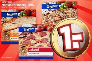 Aanbiedingen Markant krokante pizza - Markant - Geldig van 01/01/2017 tot 07/01/2017 bij Vomar