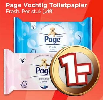 Aanbiedingen Page vochtig toiletpapier - Page - Geldig van 01/01/2017 tot 07/01/2017 bij Vomar