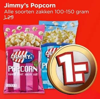 Aanbiedingen Jimmy`s popcorn - Jimmy's - Geldig van 01/01/2017 tot 07/01/2017 bij Vomar