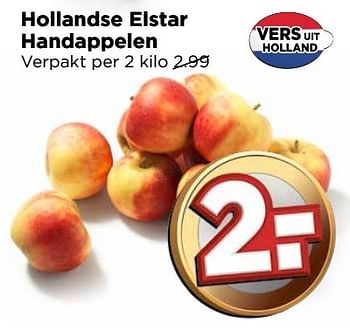 Aanbiedingen Hollandse elstar handappelen - Huismerk Vomar - Geldig van 01/01/2017 tot 07/01/2017 bij Vomar