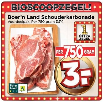 Aanbiedingen Boer`n land schouderkarbonade - Boer'n Land - Geldig van 01/01/2017 tot 07/01/2017 bij Vomar