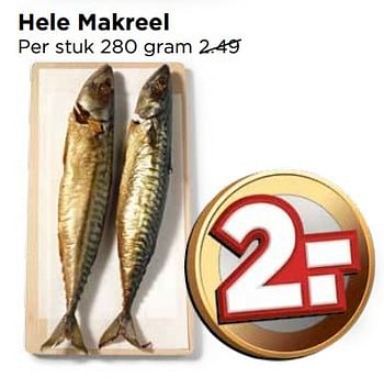 Aanbiedingen Hele makreel - Huismerk Vomar - Geldig van 01/01/2017 tot 07/01/2017 bij Vomar