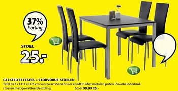 Aanbiedingen Storvorde stoelen - Huismerk - Jysk - Geldig van 24/12/2016 tot 08/01/2017 bij Jysk