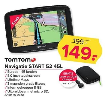Aanbiedingen Tomtom navigatie start 52 45l - TomTom - Geldig van 25/12/2016 tot 08/01/2017 bij Kijkshop