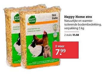 Aanbiedingen Happy home stro - Happy Home - Geldig van 26/12/2016 tot 08/01/2017 bij Boerenbond