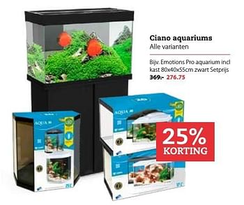 Aanbiedingen Ciano aquariums emotions pro aquarium incl - Huismerk- Boerenbond - Geldig van 26/12/2016 tot 08/01/2017 bij Boerenbond