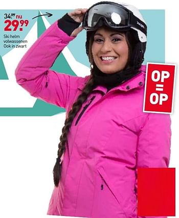 Aanbiedingen Ski helm volwassenen ook in zwart - Mountainpeak - Geldig van 26/12/2016 tot 08/01/2017 bij Scapino
