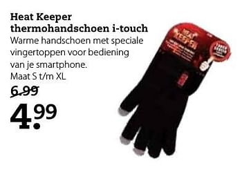 Aanbiedingen Heat keeper thermohandschoen i-touch - Heat Keeper - Geldig van 26/12/2016 tot 08/01/2017 bij Boerenbond