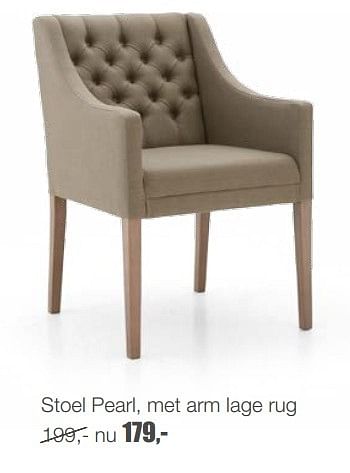 Aanbiedingen Stoel pearl - Huismerk - Goossens - Geldig van 26/12/2016 tot 19/02/2017 bij Goossens Wonen & Slapen