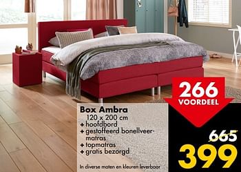 Aanbiedingen Box ambra - Huismerk - Beter Bed - Geldig van 02/01/2017 tot 08/01/2017 bij Beter Bed