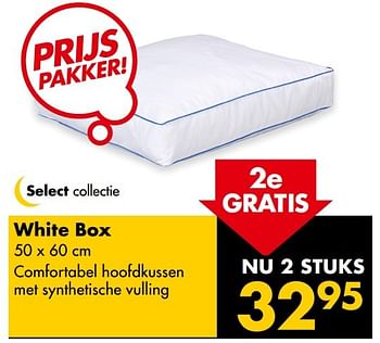 Aanbiedingen White box comfortabel hoofdkussen - Huismerk - Beter Bed - Geldig van 02/01/2017 tot 08/01/2017 bij Beter Bed