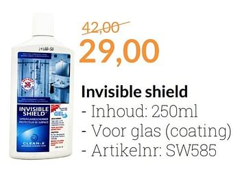 Aanbiedingen Invisible shield - Invisible Shield - Geldig van 01/01/2017 tot 31/01/2017 bij Sanitairwinkel