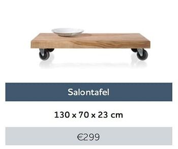 Aanbiedingen Salontafel - Huismerk - Xooon - Geldig van 01/12/2016 tot 30/04/2017 bij Xooon