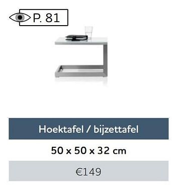 Aanbiedingen Hoektafel - bijzettafel - Huismerk - Xooon - Geldig van 01/12/2016 tot 30/04/2017 bij Xooon