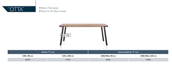 Aanbiedingen Tafel - Huismerk - Xooon - Geldig van 01/12/2016 tot 30/04/2017 bij Xooon