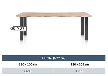 Aanbiedingen Eettafel - Huismerk - Xooon - Geldig van 01/12/2016 tot 30/04/2017 bij Xooon