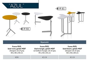 Aanbiedingen Bijzettafel - Huismerk - Xooon - Geldig van 01/12/2016 tot 30/04/2017 bij Xooon