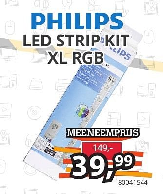 Aanbiedingen Led strip kit xl rgb - Philips - Geldig van 27/12/2016 tot 09/01/2017 bij Paradigit