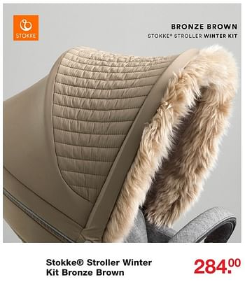 Aanbiedingen Stokke stroller winter kit bronze brown - Stokke - Geldig van 25/12/2016 tot 09/01/2017 bij Baby & Tiener Megastore