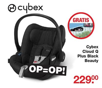 Aanbiedingen Cybex cloud q plus black beauty - Cybex - Geldig van 25/12/2016 tot 09/01/2017 bij Baby & Tiener Megastore