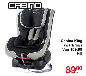 Aanbiedingen Cabino king zwart-grijs - Cabino - Geldig van 25/12/2016 tot 09/01/2017 bij Baby & Tiener Megastore