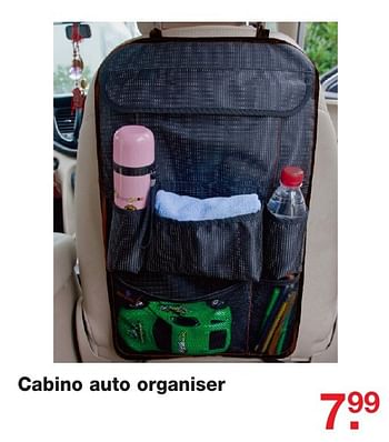 Aanbiedingen Cabino auto organiser - Cabino - Geldig van 25/12/2016 tot 09/01/2017 bij Baby & Tiener Megastore
