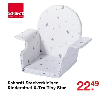 Aanbiedingen Schardt stoelverkleiner kinderstoel x-tra tiny star - Schardt - Geldig van 25/12/2016 tot 09/01/2017 bij Baby & Tiener Megastore