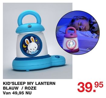 Aanbiedingen Kid`sleep my lantern blauw - roze - Huismerk - Baby &amp; Tiener Megastore - Geldig van 25/12/2016 tot 09/01/2017 bij Baby & Tiener Megastore