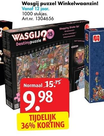 Aanbiedingen Wasgij puzzel winkelwaanzin! - Jumbo - Geldig van 26/12/2016 tot 29/01/2017 bij Bart Smit