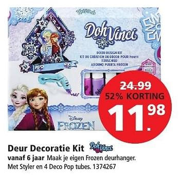 Aanbiedingen Deur decoratie kit - DohVinci - Geldig van 26/12/2016 tot 29/01/2017 bij Intertoys