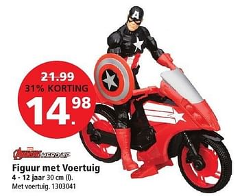 Aanbiedingen Figuur met voertuig - Avengers - Geldig van 26/12/2016 tot 29/01/2017 bij Intertoys