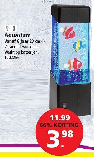 Aanbiedingen Aquarium - Huismerk - Intertoys - Geldig van 26/12/2016 tot 29/01/2017 bij Intertoys