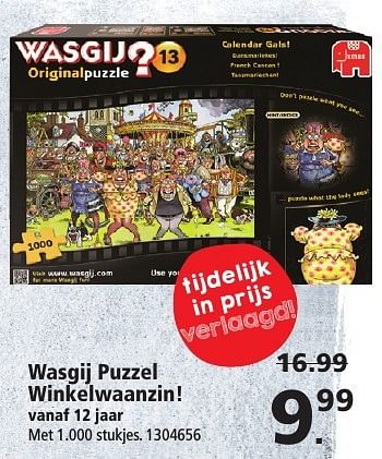 Aanbiedingen Wasgij puzzel winkelwaanzin! - Jumbo - Geldig van 26/12/2016 tot 29/01/2017 bij Intertoys