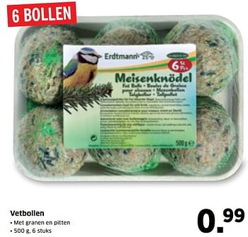 Aanbiedingen Vetbollen - Erdtmann - Geldig van 02/01/2017 tot 08/01/2017 bij Lidl