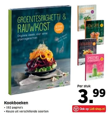 Aanbiedingen Kookboeken - Huismerk - Lidl - Geldig van 02/01/2017 tot 08/01/2017 bij Lidl