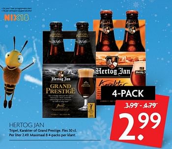 Aanbiedingen Hertog jan - Hertog Jan - Geldig van 01/01/2017 tot 07/01/2017 bij Deka Markt