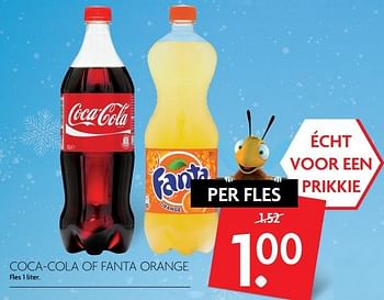Aanbiedingen Coca-cola of fanta orange - The Coca Cola Company - Geldig van 01/01/2017 tot 07/01/2017 bij Deka Markt