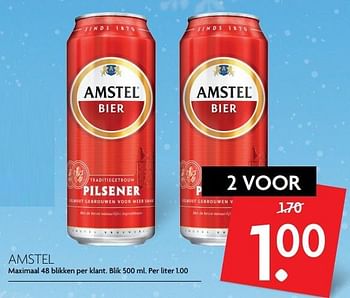 Aanbiedingen Amstel bier - Amstel - Geldig van 01/01/2017 tot 07/01/2017 bij Deka Markt