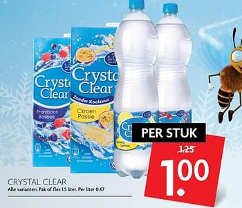 Aanbiedingen Crystal clear - Crystal Clear - Geldig van 01/01/2017 tot 07/01/2017 bij Deka Markt
