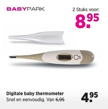 Aanbiedingen Digitale baby thermometer - Huismerk - Babypark - Geldig van 20/12/2016 tot 16/01/2017 bij Babypark