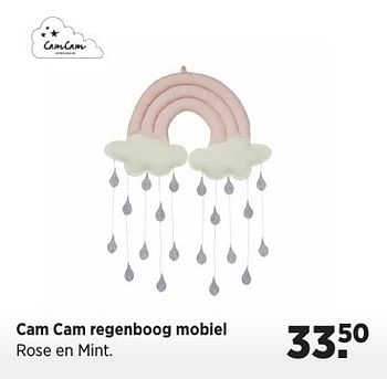 Aanbiedingen Cam cam regenboog mobiel - Cam Cam  - Geldig van 20/12/2016 tot 16/01/2017 bij Babypark