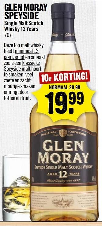 Aanbiedingen Glen moray speyside - Glen Moray - Geldig van 01/01/2017 tot 07/01/2017 bij Dirk III
