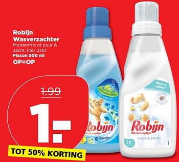 Aanbiedingen Robijn wasverzachter - Robijn - Geldig van 01/01/2017 tot 07/01/2017 bij Plus