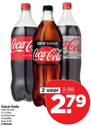 Aanbiedingen Coca-cola - Coca Cola - Geldig van 01/01/2017 tot 07/01/2017 bij Plus